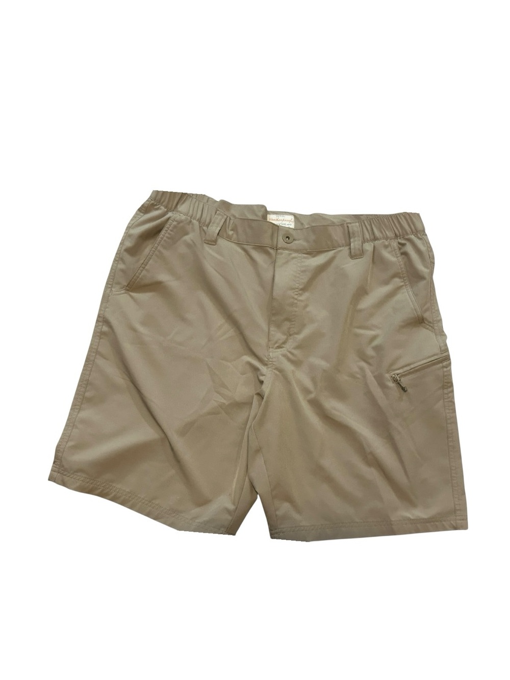 Men's Hybrid Utility Shorts in Tan with Zipper Pocket